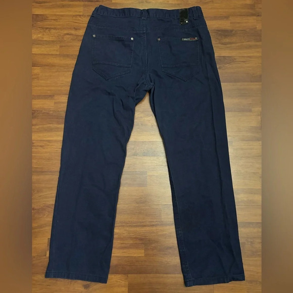 Southpole Y2K Relaxed Fit Dark Navy Jeans Straight Leg Baggy Skater Size 42x32 - Picture 11 of 12